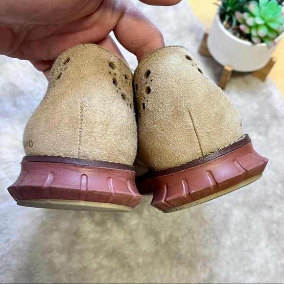 Cole Hann | Zerogrand Tan Suede Wingtip Oxford Men's Size 9.5 - Picture 9 of 14